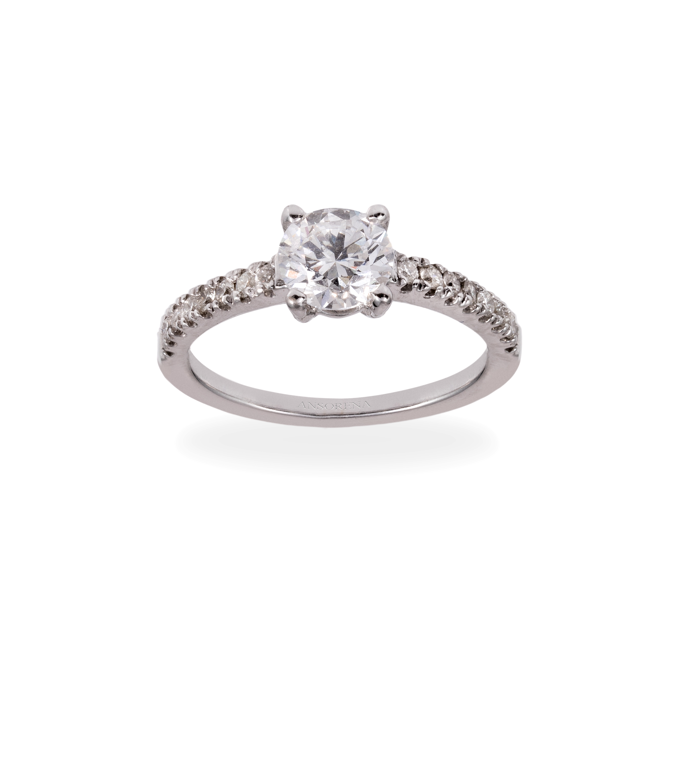 Solitario 0.90 ct. diamantes