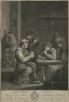 LOUIS SIMON LEMPEREUR, "Fumadores en interior de taberna",