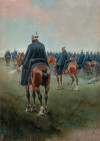 JOSÉ CUSACHS Y CUSACHS, "Militares a caballo", Pareja de