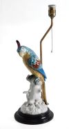 Table lamp in the shape of a parrot, Spain, 20th century