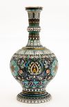 Cloisonnè enamel vase, goldsmith Pavel Akimov Ovchinnikov,