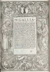 SEBASTIAN MÜNSTER, "Mapa moderno de Gallia", 1552, Grabado 