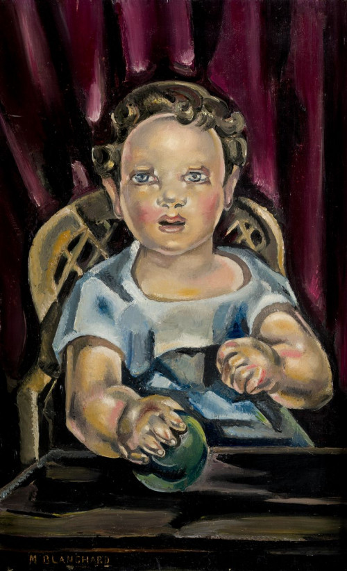 MARÍA BLANCHARD, "Niño", Óleo sobre lienzo