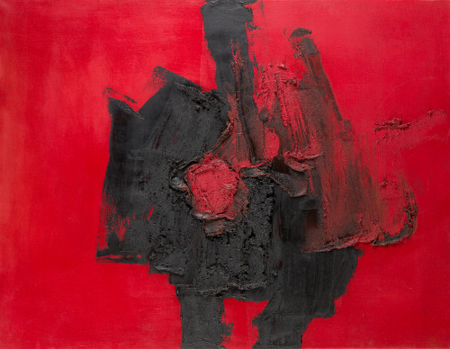 LUIS  FEITO, "357", 1962, Óleo sobre lienzo