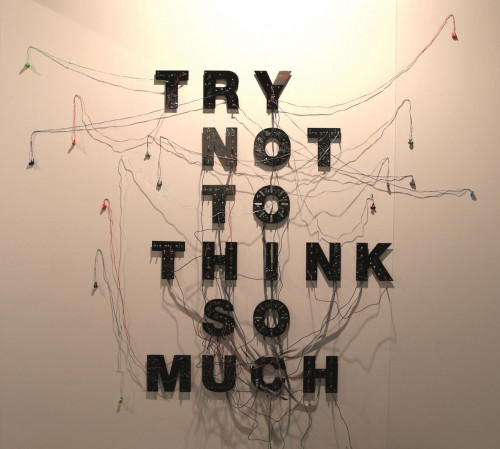 EUGENIO  AMPUDIA, "Try not to think so much", 2018