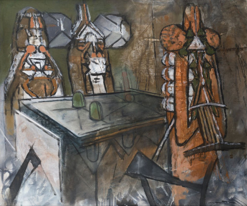 ROBERTO  MATTA, "Sin título", 1960, Óleo sobre lienzo