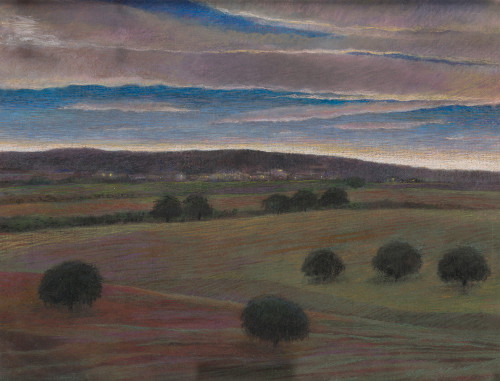 ESPERANZA NUERE, "Paisaje", 1994, Pastel sobre papel