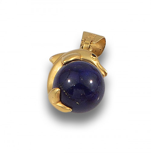 COLGANTE ORO LAPISLAZULI 75