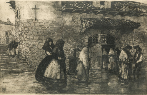 RICARDO BAROJA NESSI, "Ermita. Entrando en la iglesia", Agu