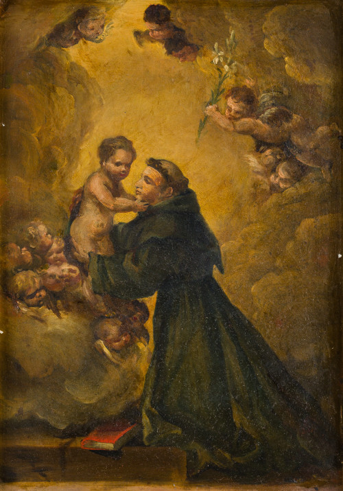 SEGUIDOR DE BARTOLOME ESTEBAN MURILLO, "Aparición del Niño 