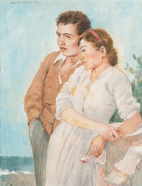 PEDRO DE VALENCIA, "Pareja de enamorados junto al mar", 195