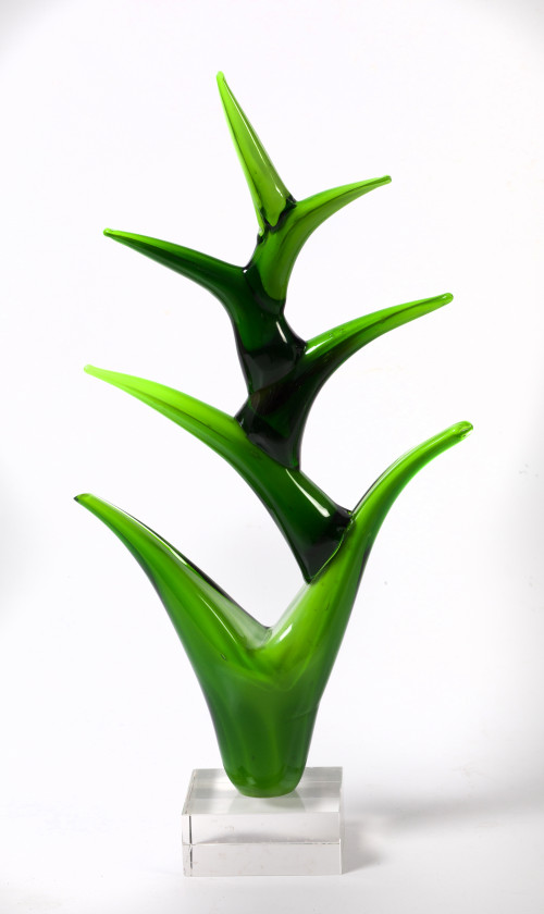 Figura cristal verde italiano 