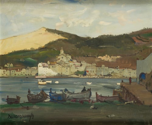 RAFAEL DURANCAMPS, "Cadaqués" , Óleo sobre lienzo