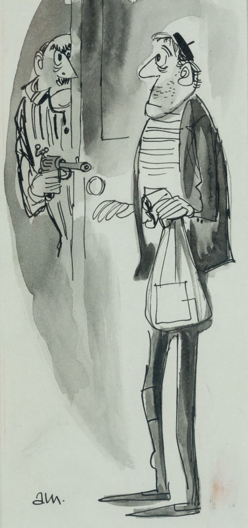 ANTONIO MINGOTE, "Don Felipe y el ladrón", 1956 y "Visita e