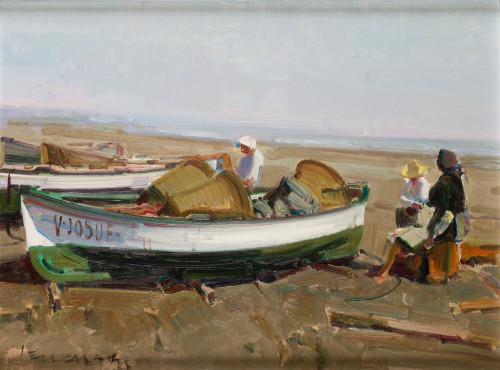 EUSTAQUIO SEGRELLES, "Playa de la Malvarrosa (Valencia)", 1