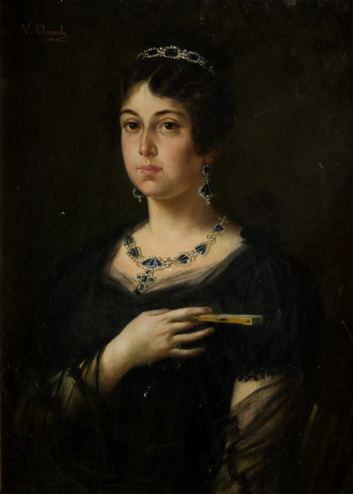 VICENTE PALMAROLI GONZALEZ, "Retrato de dama"