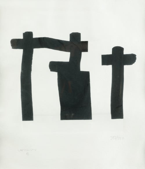 EDUARDO CHILLIDA, "El Buen Ladrón", 1994, Aguafuerte sobre 