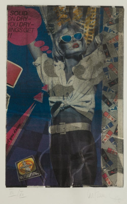 ALFONSO ALZAMORA GRAS, "Collage", 1986, Collage sobre papel