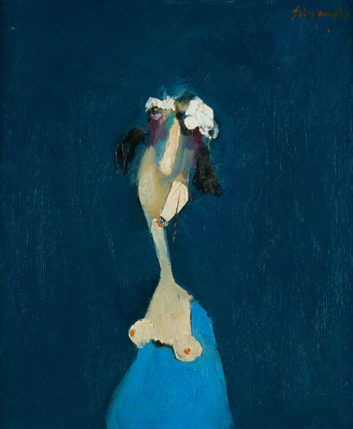 PABLO SCHUGURENSKY, "Figurra", Óleo sobre lienzo