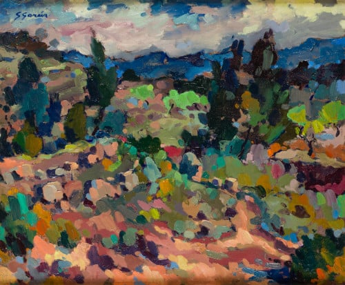 GREGORIO GARCÍA, "Paisaje", Óleo sobre lienzo