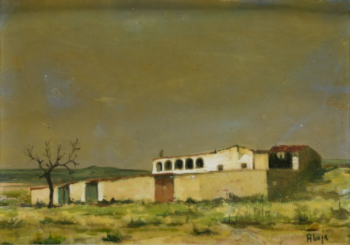 FRANCISCO GARCÍA ABUJA, "Fachadas", Encuastica y mixta sobr