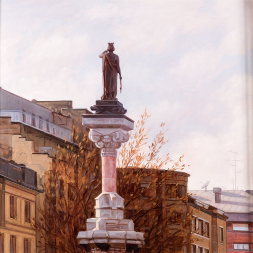 MANUEL  TERÁN, "Pamplona", 2007, Óleo sobre tablex