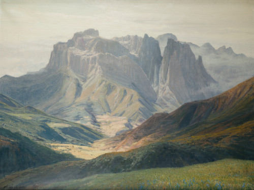 FRANCISCO NÚÑEZ DE CELIS, "Picos de Europa", 1962, Óleo sob