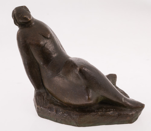 JOSE PLANES PEÑALVER, "Mujer desnuda", Bronce