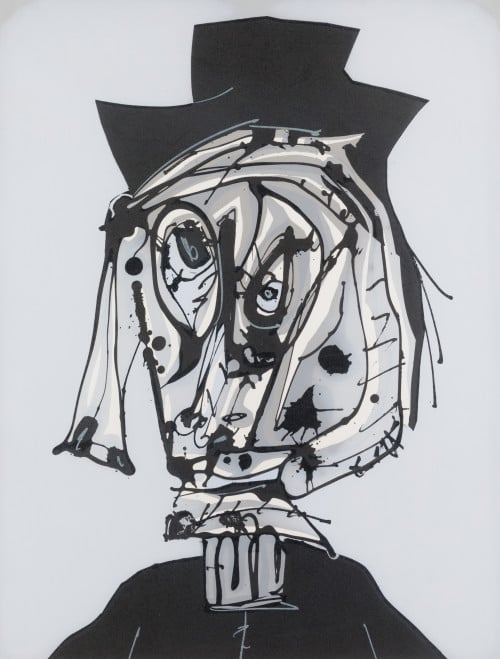 ANTONIO SAURA, "Dora Maar visitada I", 1986, Litografía sob