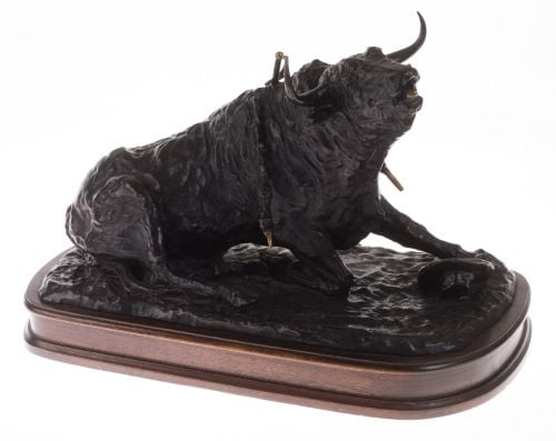 FRANCISCO BONILLA VILLALBA, "La muerte del toro", Bronce pa