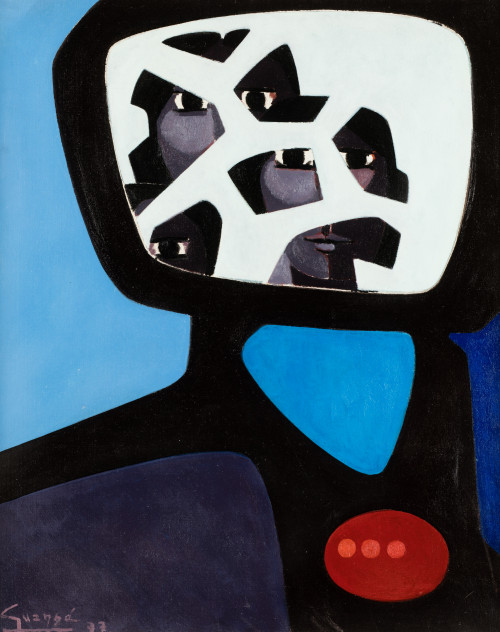 ANTONIO GUANSÉ, "T.V. éclatíe", 1977