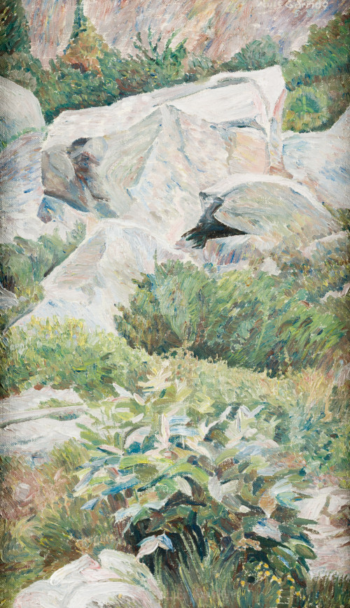 "Paisaje rocoso", 1987