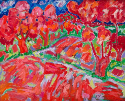 JOSE MARÍA ARMENGOL FARRÉ, "Paisaje en rojos"