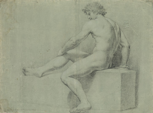 JOSÉ CAMARÓN Y MELIÁ , "Academia: modelo másculino", 1783,