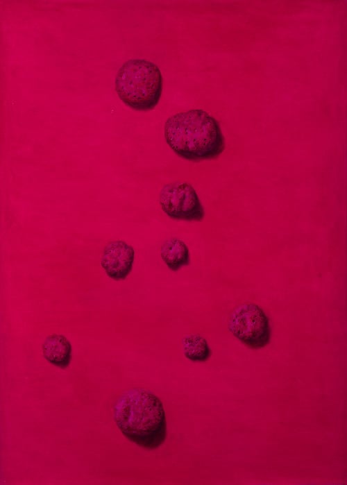 MANUEL  TERÁN, "Magenta. Tributo a Klein", 2021, Óleo sobre