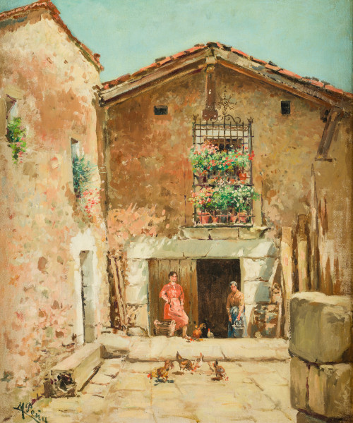 MAXIMINO PEÑA MUÑOZ, "Casa de Molinos de Duero. Soria", Óle