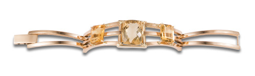 GOLD BRACELET WITH TOPAZ