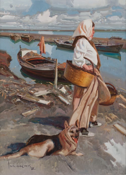 EUSTAQUIO SEGRELLES, "Canal del Palmar, Valencia", 1982, Ól