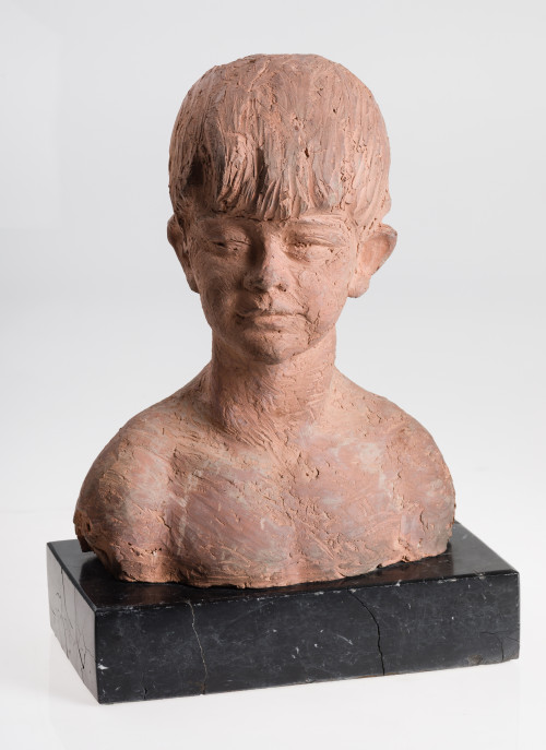 SEBASTIAN MIRANDA, "Busto de niño", Terracota