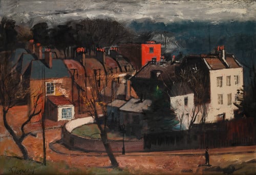 FEDERICO LLOVERAS, "Hampstead Park", 1959, Óleo sobre lienzo