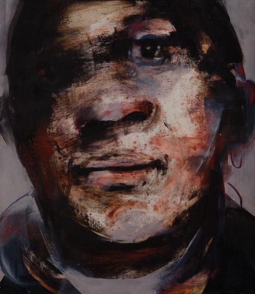 LITA CABELLUT, "Rostro", 2005, Técnica mixta sobre lienzo