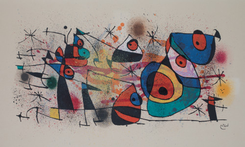 JOAN MIRÓ,  “Cerámicas”, 1974, Litografía sobre papel