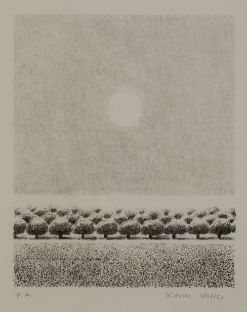 XAVIER VALLS, "Paisaje", Litografía