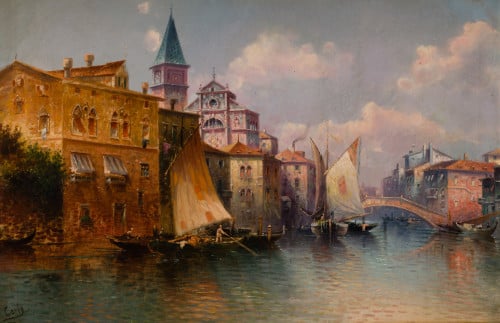 "Paisaje veneciano"