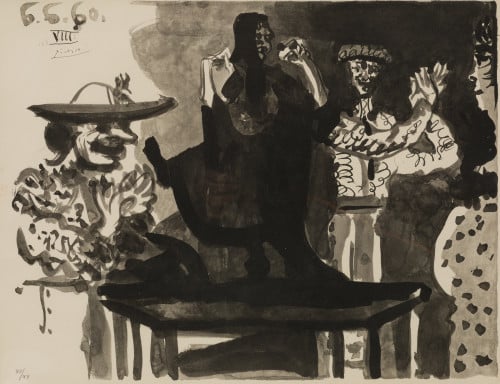 PABLO RUIZ PICASSO (DESPUES), "Toros y toreros 6.6.60 VIII"