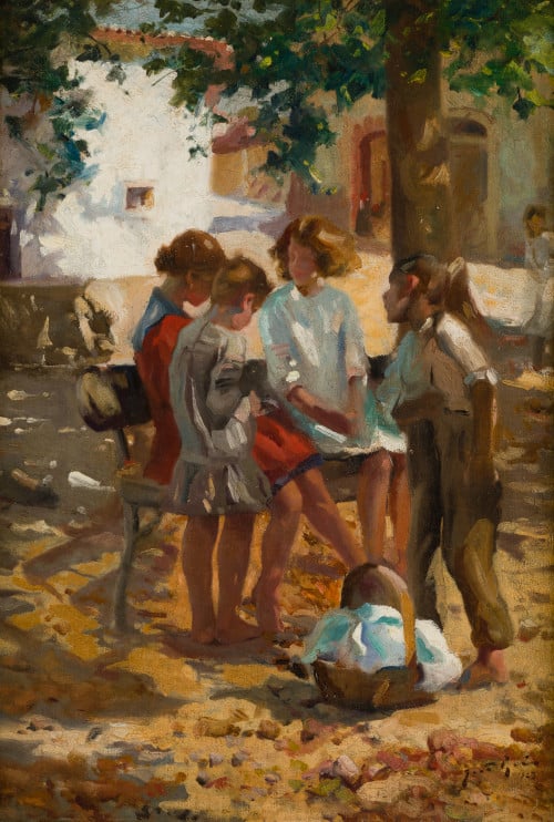 JOAO REIS, "Niños en el parque", 1923