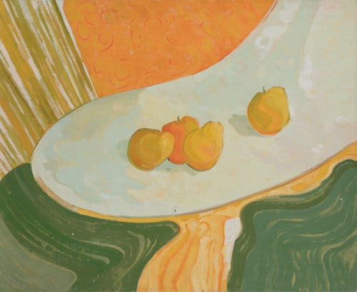 MANUEL  MARTOS, "Manzanas", 1975, Óleo sobre lienzo