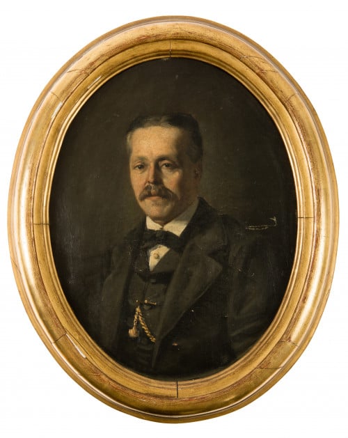 ESCUELA ESPAÑOLA, "Retrato de Vicente Gomis Serra", Óleo so