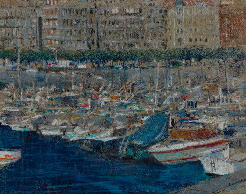 LUIS  GARCÍA CAMPOS, "Puerto chico de Santander" y "Amanece