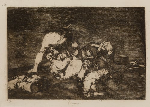 FRANCISCO DE GOYA Y LUCIENTES, "Tampoco", Aguafuerte sobre 